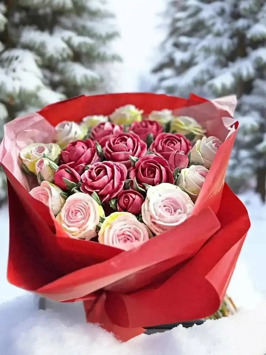 Зефирные Цветы ручной работы к праздникам - Рукоделие (Хобби и отдых) в Волгоград