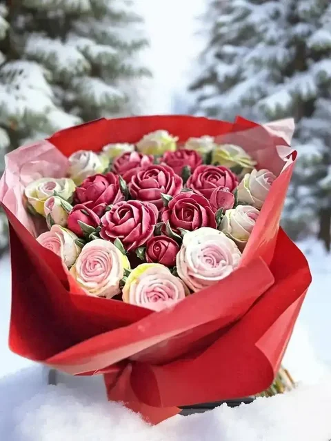 Зефирные Цветы ручной работы к праздникам - Гироскутеры в Волгоград