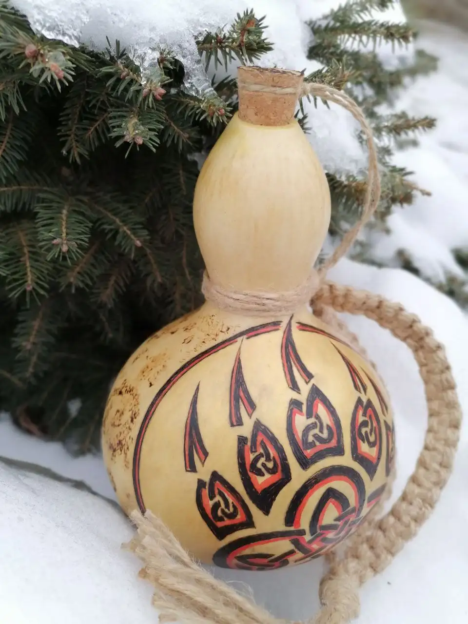 Фляжка Велес из посудной тыквы - Хобби и отдых в Волгоград