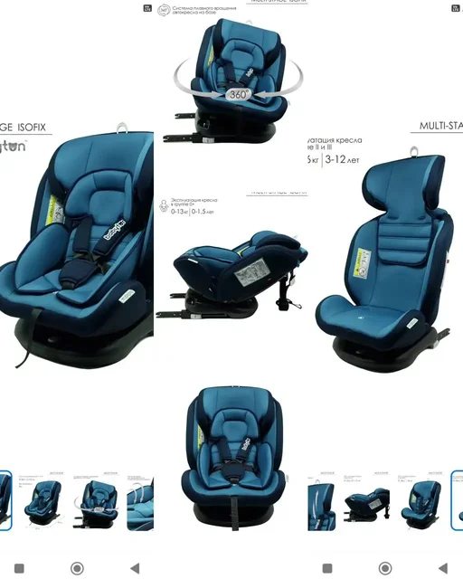 Автокресло Babyton Multi-Stage Isofix Ocean 0/1/2/3 - Конверты для новорожденных в Волгоград