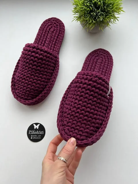 Тапочки в цвете Марсала - Нижнее белье и одежда в Волгоград