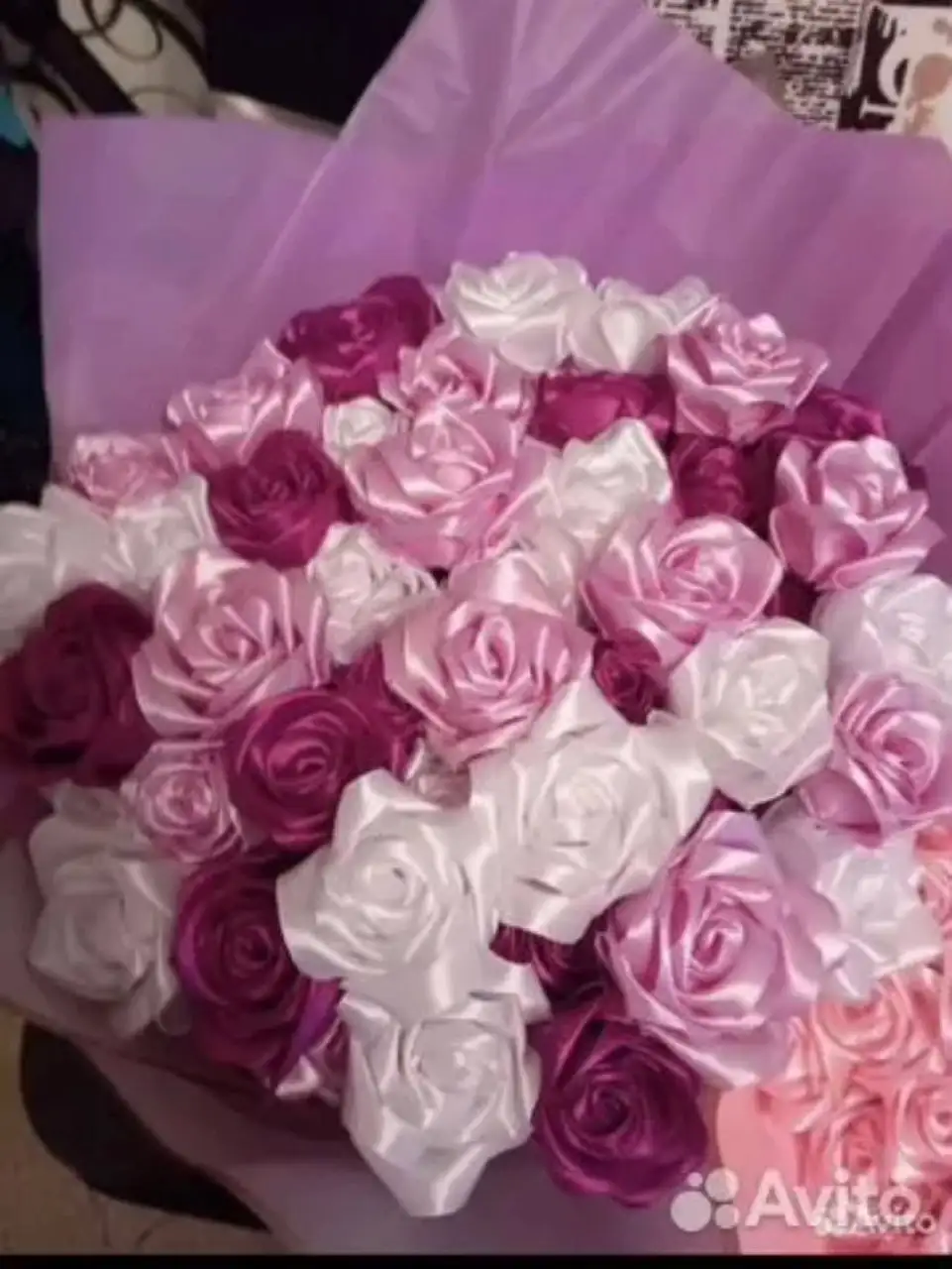 Букеты из атласных лент на заказ - Рукоделие (Услуги) в Волгоград