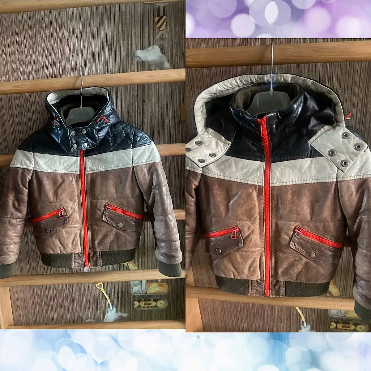 Кожанная куртка для ребенка весна рост 92-98 см - Детская одежда (Одежда) в Волгоград