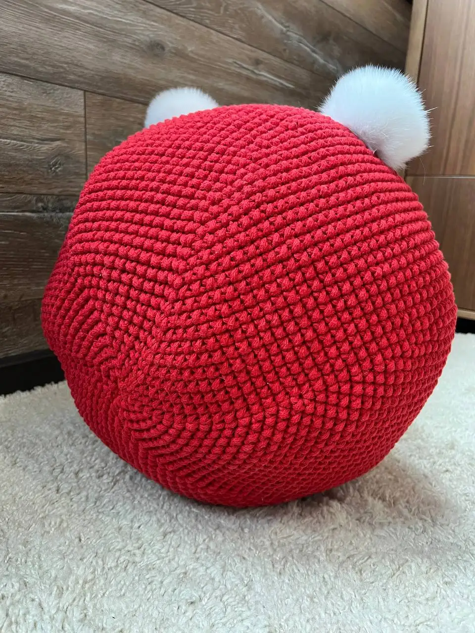 Домик для питомца из хб шнура с помпонами - Товары для животных (Животные) в Волгоград