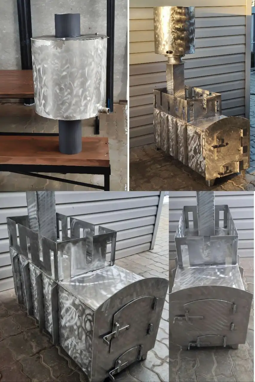 Печь для бани с ёмкостью из нержавеющей стали - Банные печи (Для дома и дачи) в Волгоград