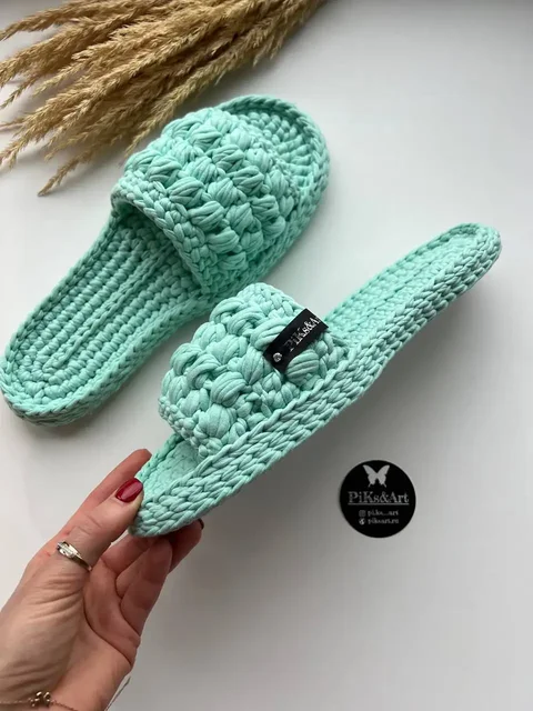 Тапочки в цвете Тиффани - Люксовая одежда в Волгоград