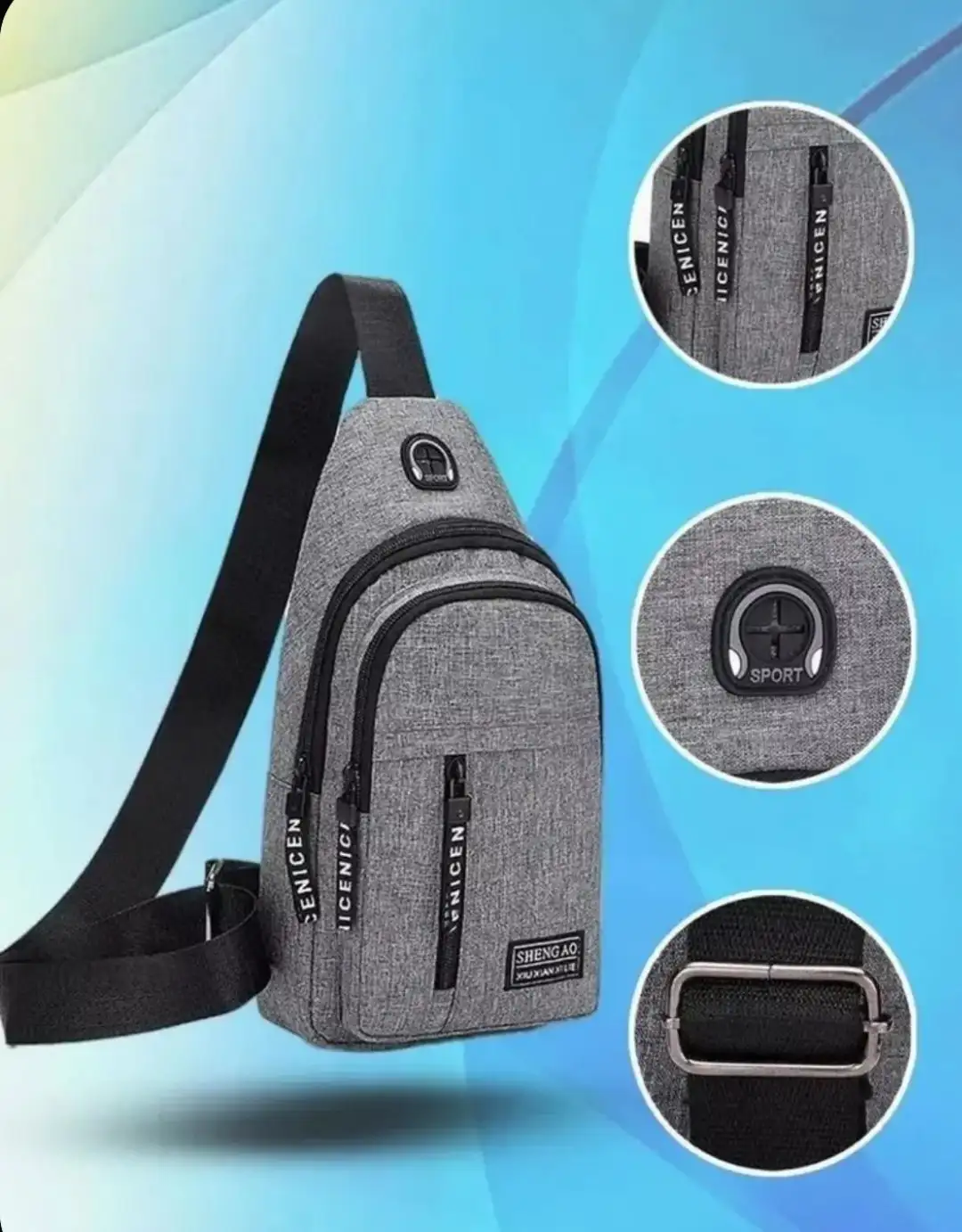 Сумка бананка Fashion серого цвета - Сумки (Одежда) в Волгоград