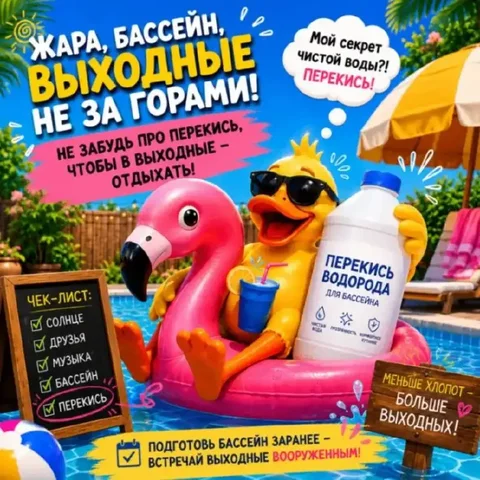 Перекись водорода 37% для бассейна - Эзотерика в Оренбург