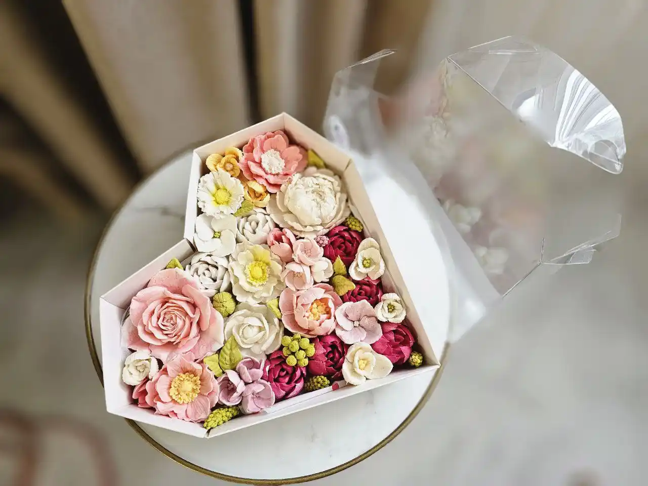 Букеты из зефира и меренговый рулет