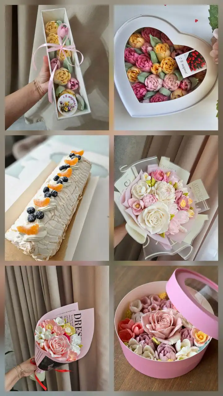 Букеты из зефира к 8 марта - Подарки (Хобби и отдых) в Оренбург