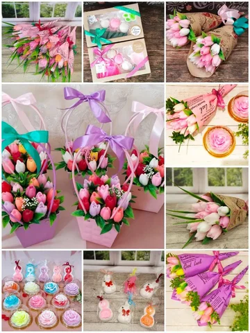 Сувениры и букеты из мыла ручной работы к 8 марта - Рукоделие в Оренбург