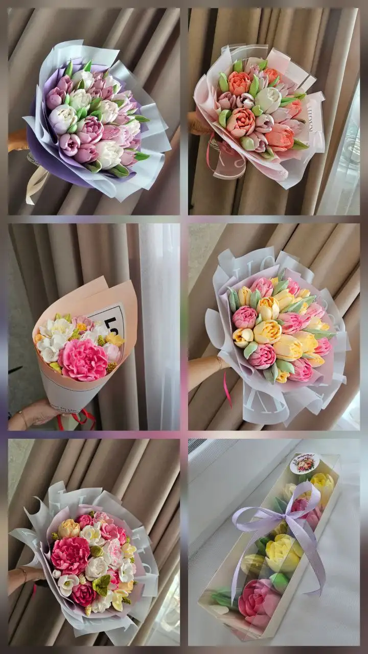 Букеты из зефира и меренговые рулеты к 8 Марта - Подарки и сувениры (Хобби и отдых) в Оренбург