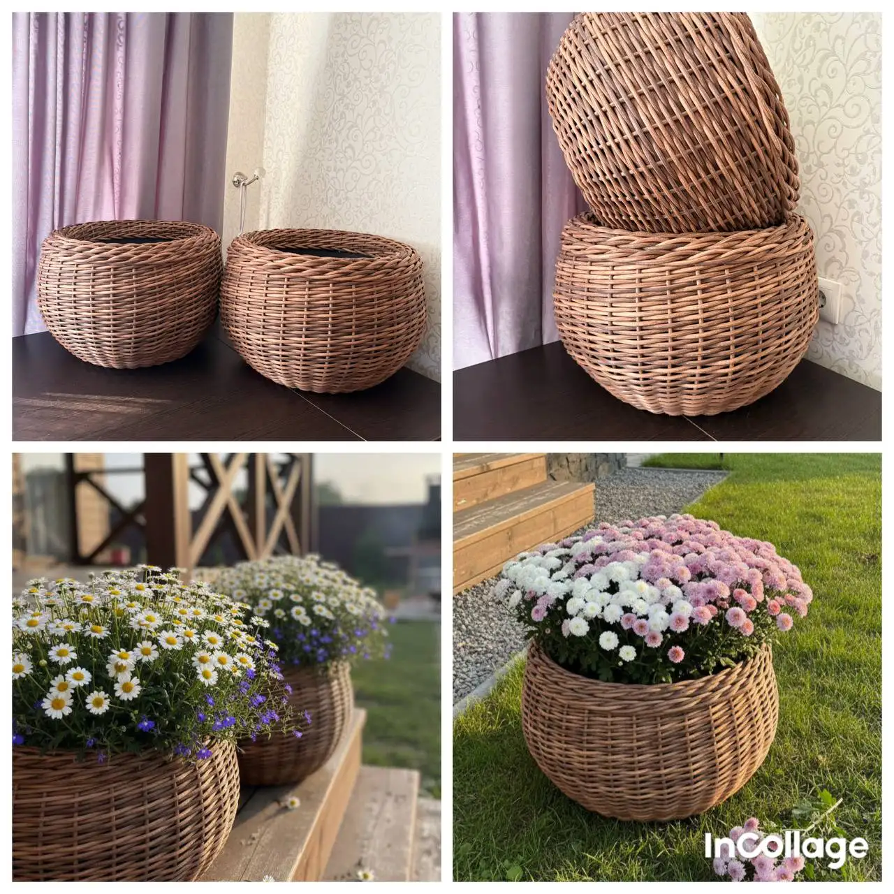 Кашпо из ротанга для дачи и дома - Для дома и дачи в Оренбург