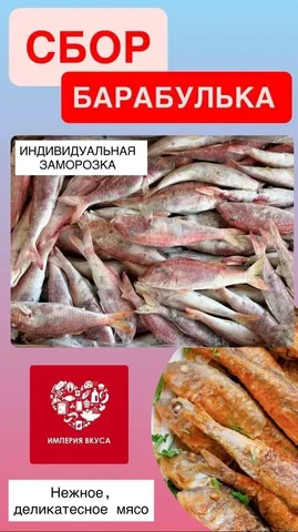 Свежемороженая барабулька по суперцене - Объявления в Оренбург