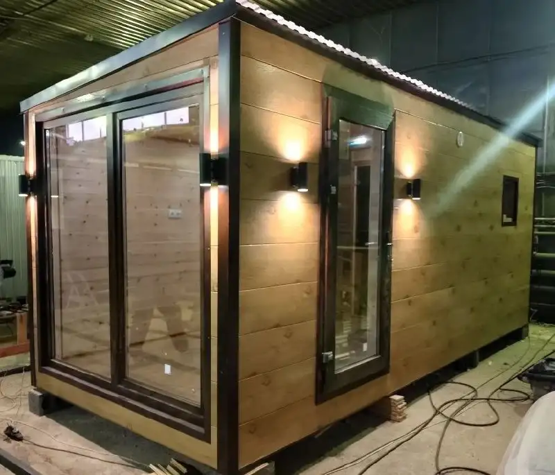 Каркасная баня с панорамным окном 2,4×6 м - Бани и сауны (Для дома и дачи) в Оренбург