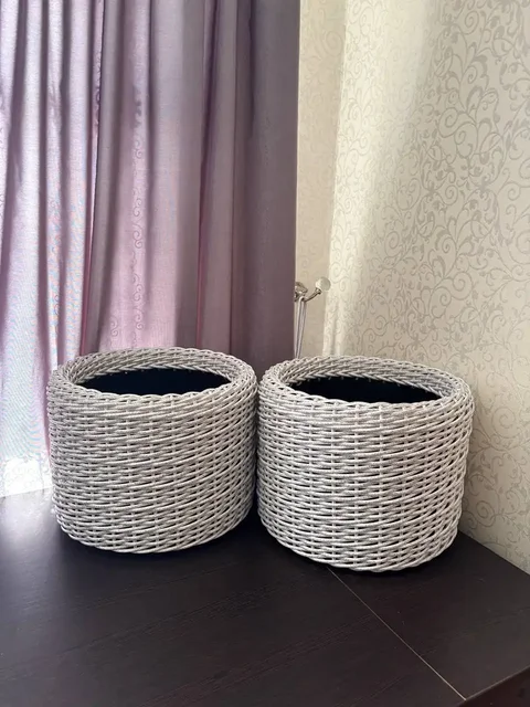 Кашпо из ротанга для дачи и дома - Двери в Оренбург