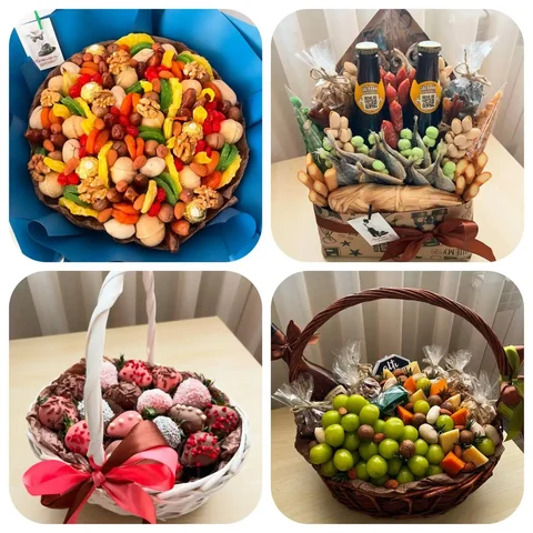 Уникальные съедобные букеты и композиции на заказ - Печать фотографий в Оренбург