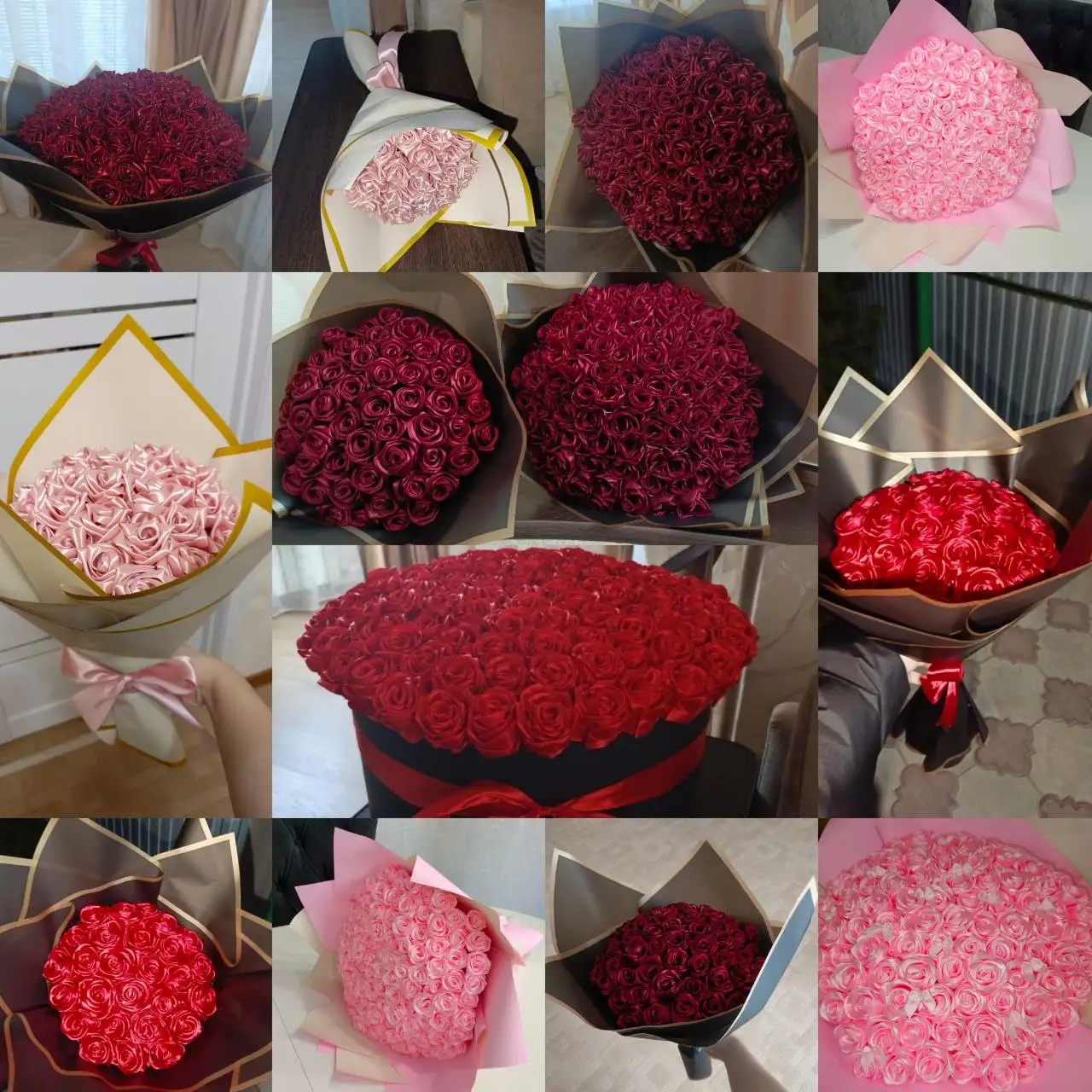 Букеты из атласных роз - Цветы и декор (Хобби и отдых) в Оренбург