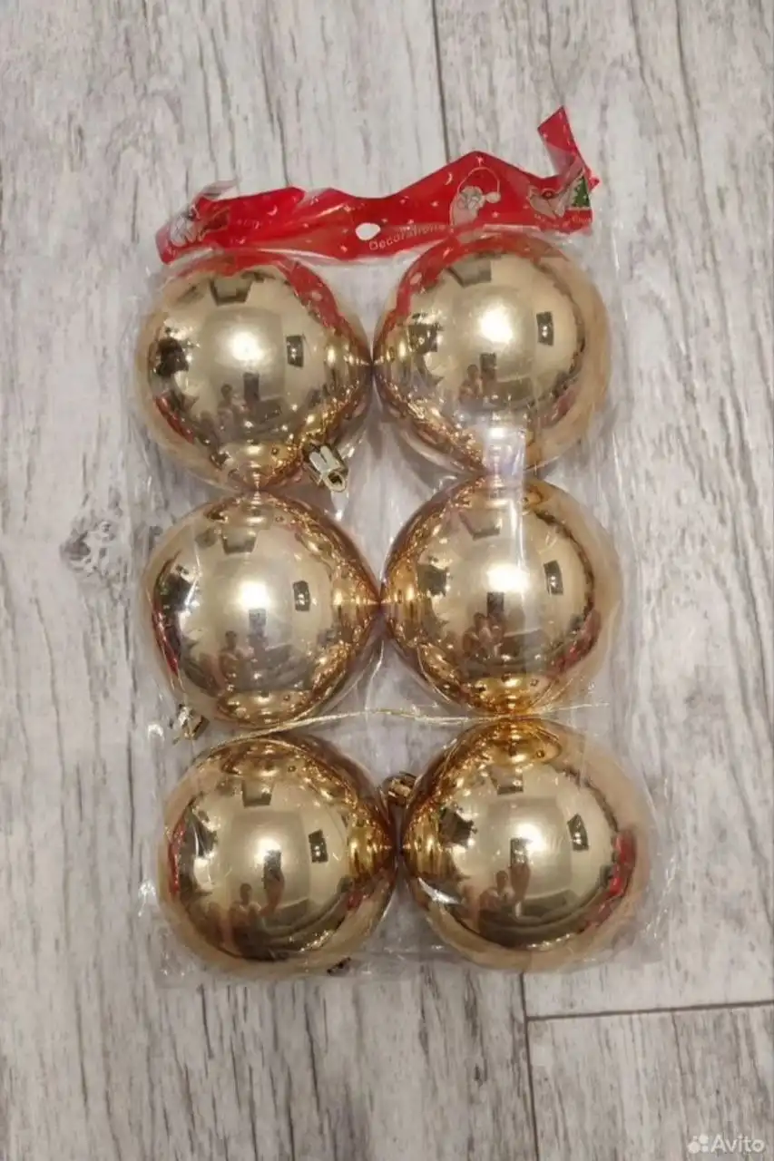 Шары елочные диаметром 8 см