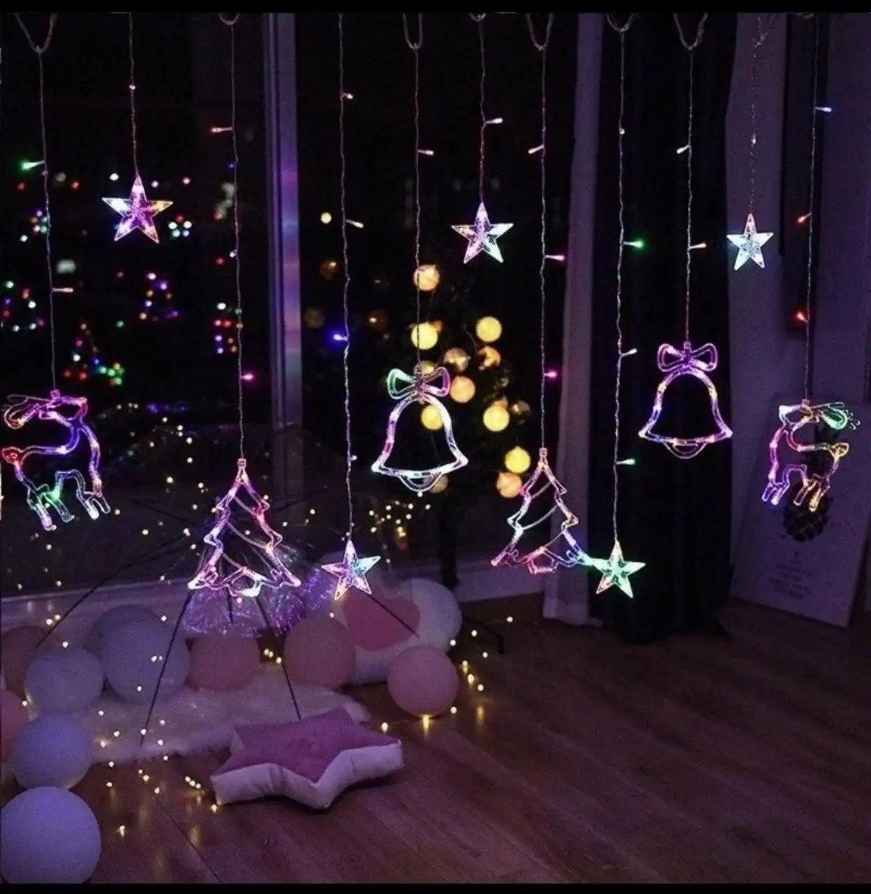 Рождественский микс 3м белый и многоцветный