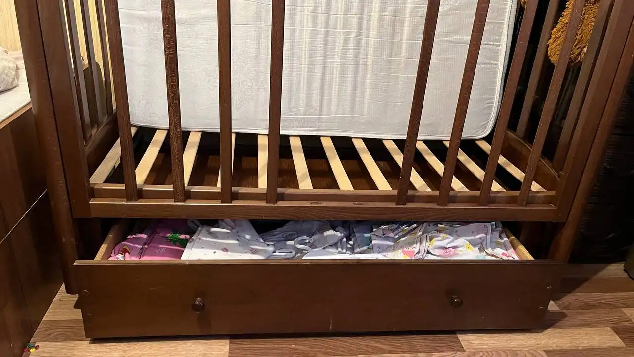 Кроватка для новорожденного с ортопедическим матрасом