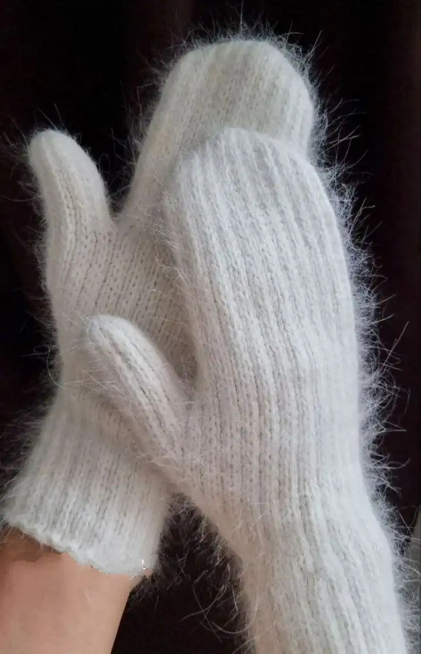 Тёплые и пушистые рукавицы