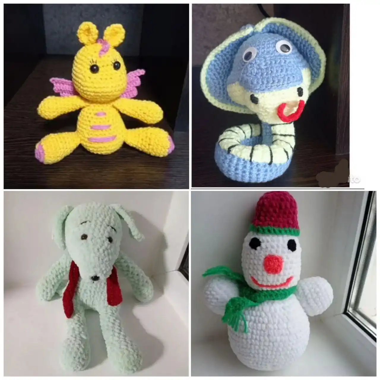 Вязаные игрушки ручной работы