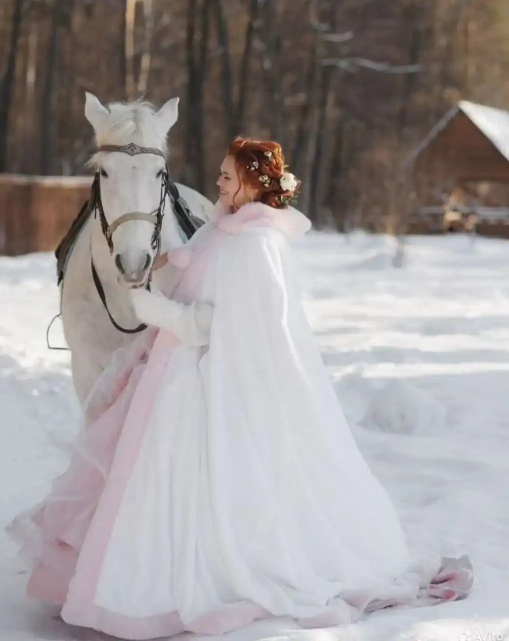 Свадебное пончо в аренду