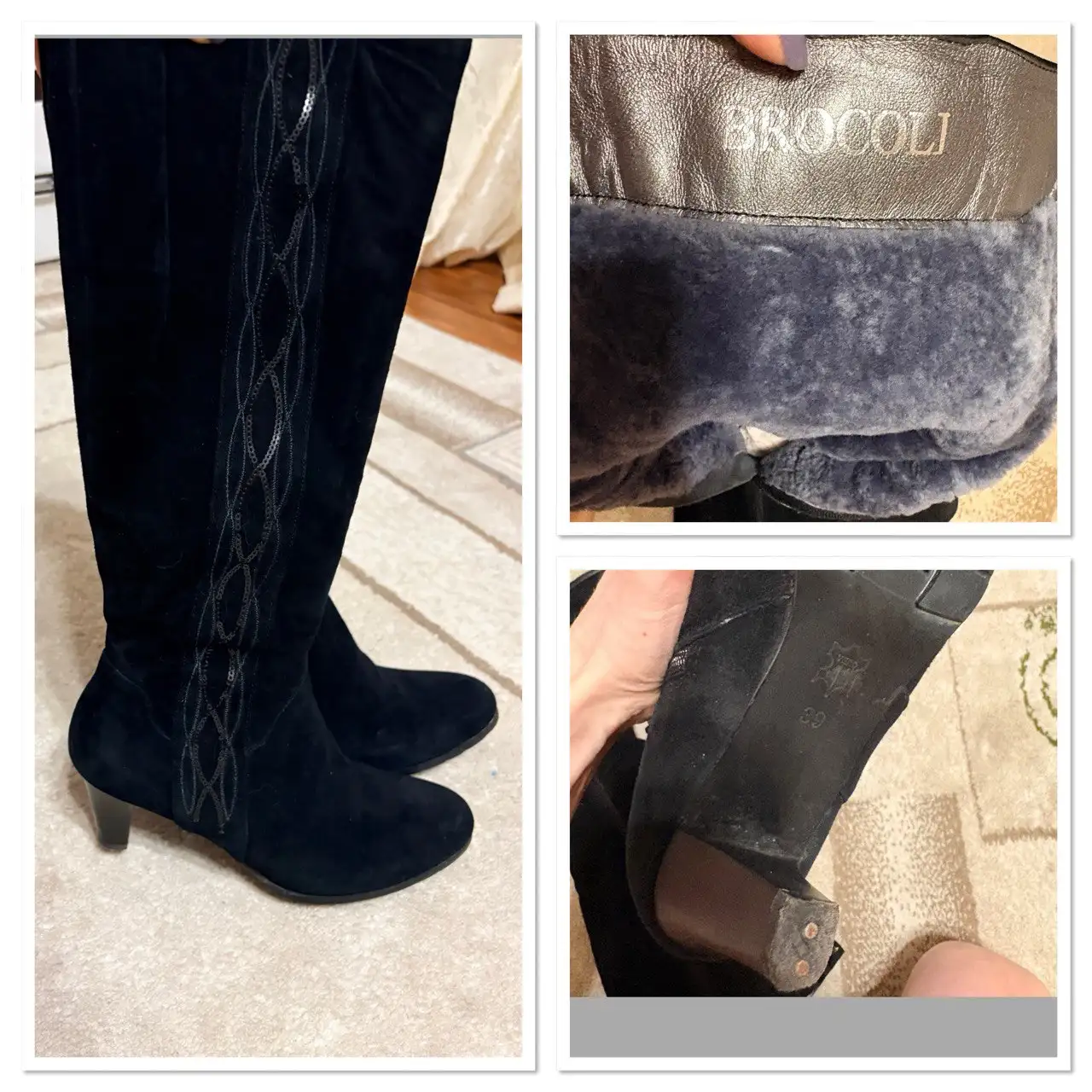 Зимние сапоги размер 39 натуральная замша - Обувь (Одежда) в Заречный