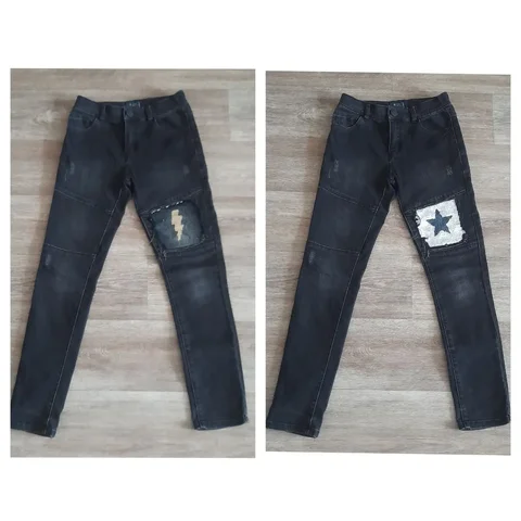 Джинсы Некст для мальчика, р. 146, зауженные, с пайетками-перевертышами - Сумки в Заречный