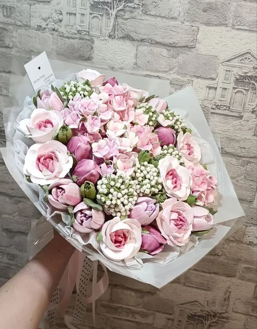 Букет из зефирных цветов - Хобби и отдых в Заречный