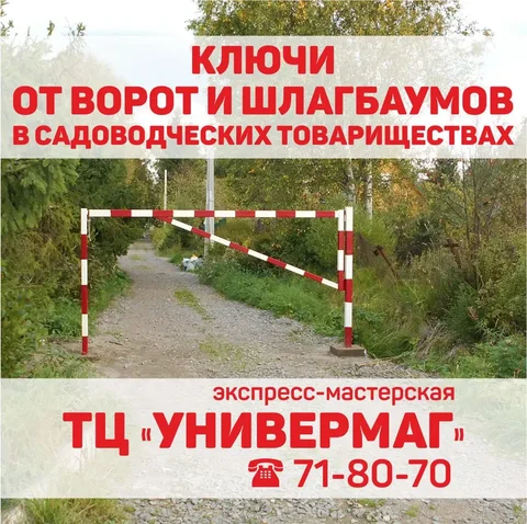 Изготовление ключей для садовых ворот и шлагбаумов - Обработка территории в Заречный