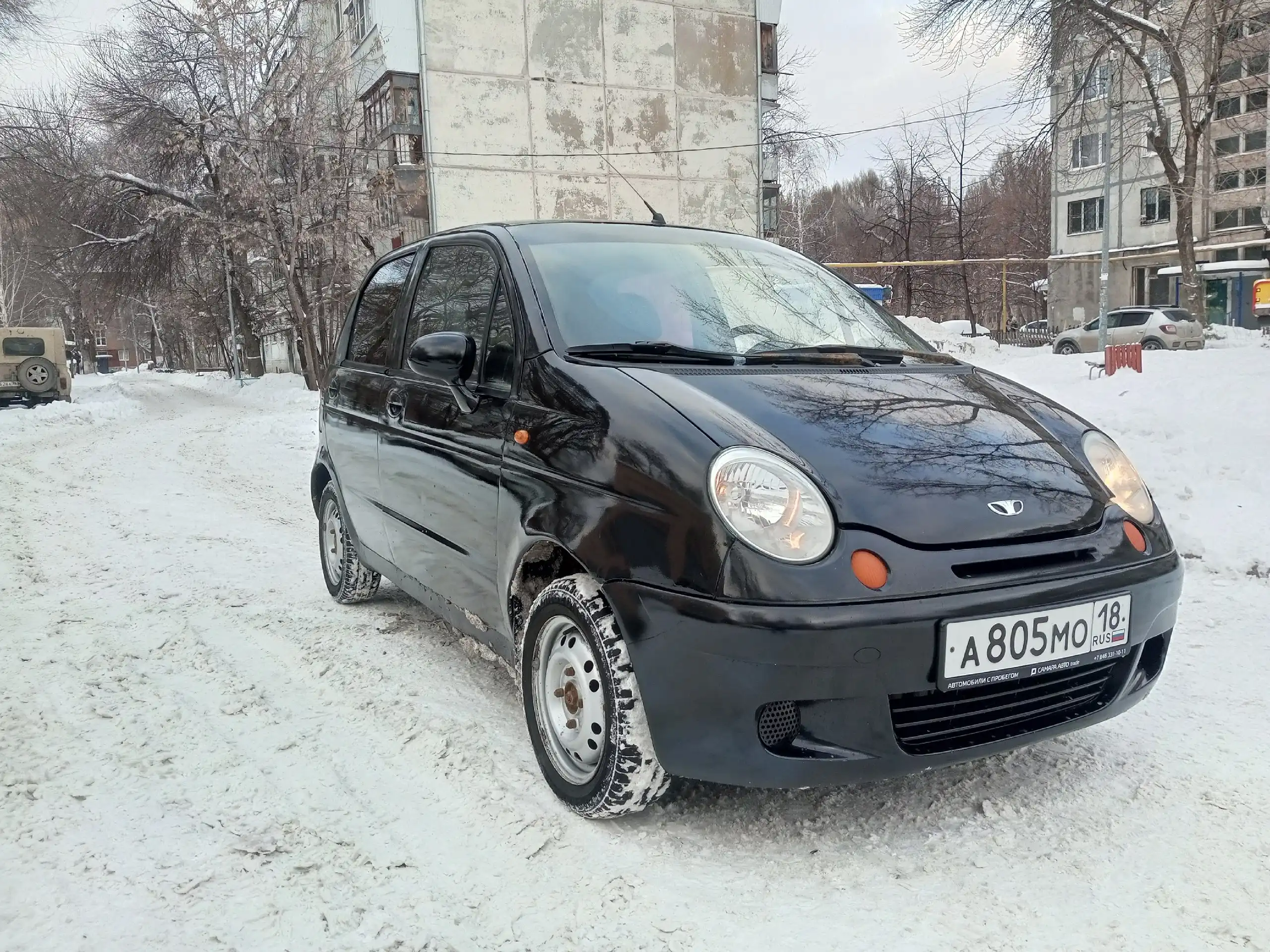 Daewoo Matiz 2011 черный, пробег 102300 км - Авто в Тольятти