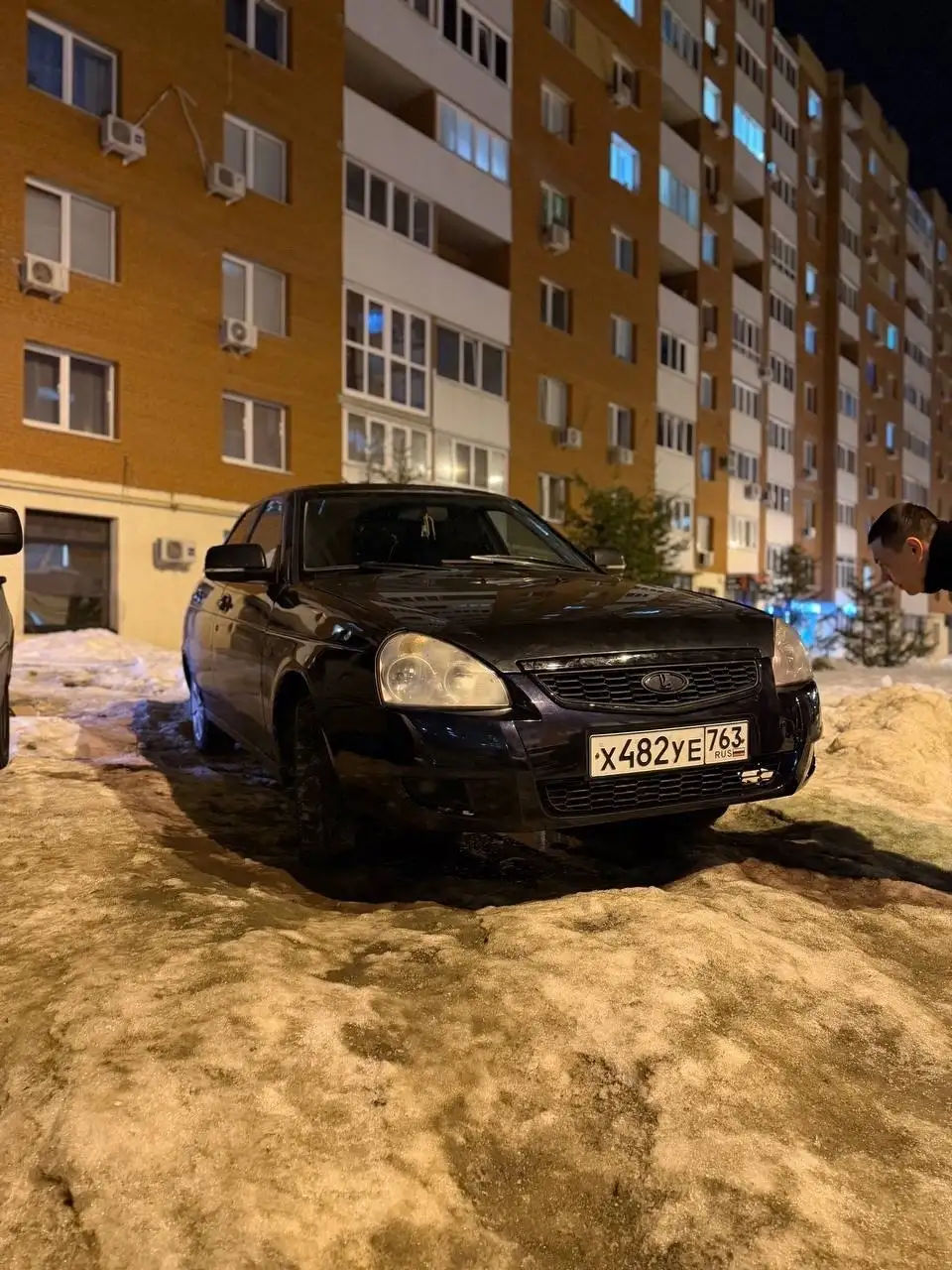 Lada Priora 2007 черный с капитальным ремонтом двигателя - Легковые автомобили (Авто) в Тольятти