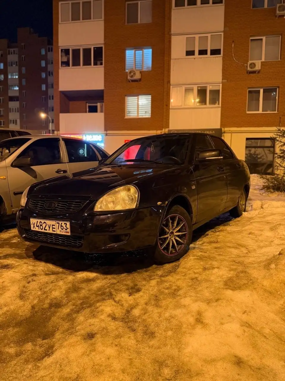 Lada Priora 2007 черный с капитальным ремонтом двигателя - Легковые автомобили (Авто) в Тольятти