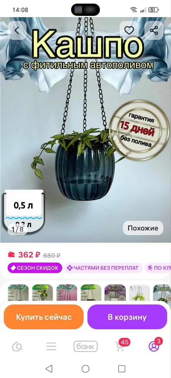 Комнатные растения с Wildberries - Растения (Хобби и отдых) в Красноярск