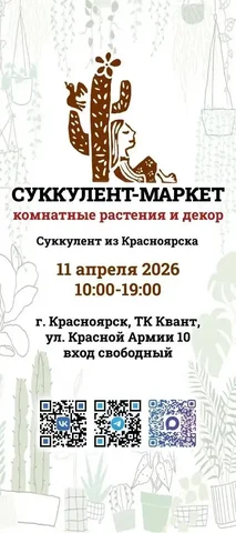 Первый весенний Суккулент-маркет комнатных растений и декора - Мероприятия/Выставки в Красноярск