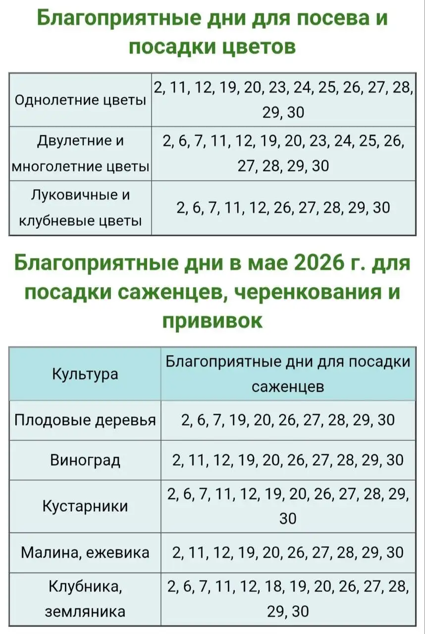 Лунный календарь для садоводов-огородников на май - Садоводство (Хобби и отдых) в Красноярск