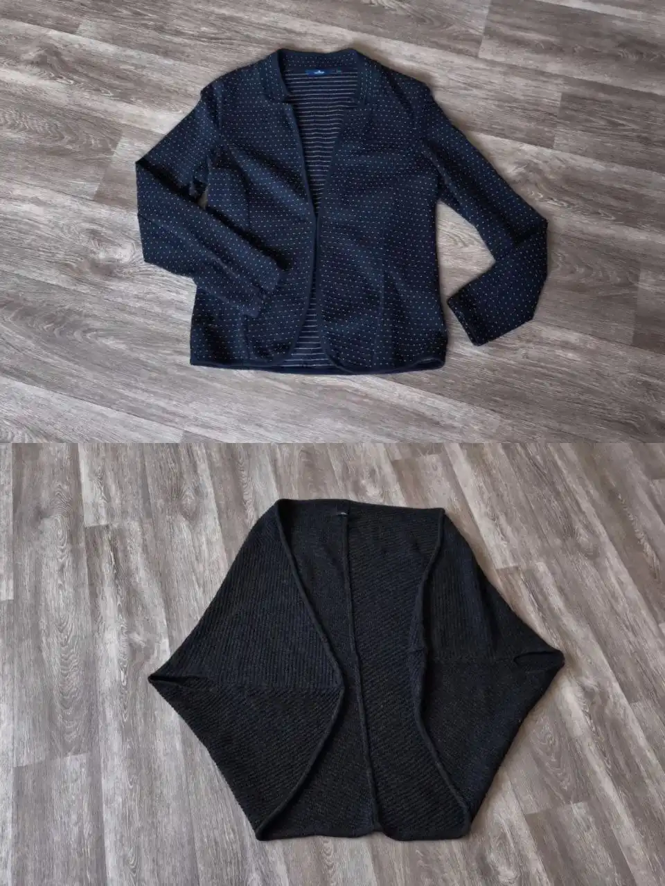Продажа теплой накидки и трикотажного пиджака