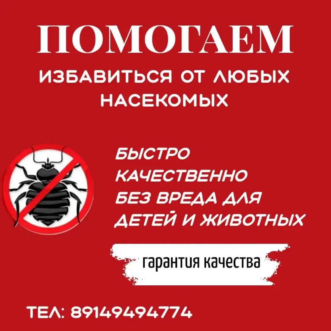 Комплексная дезинсекция квартиры с гарантией