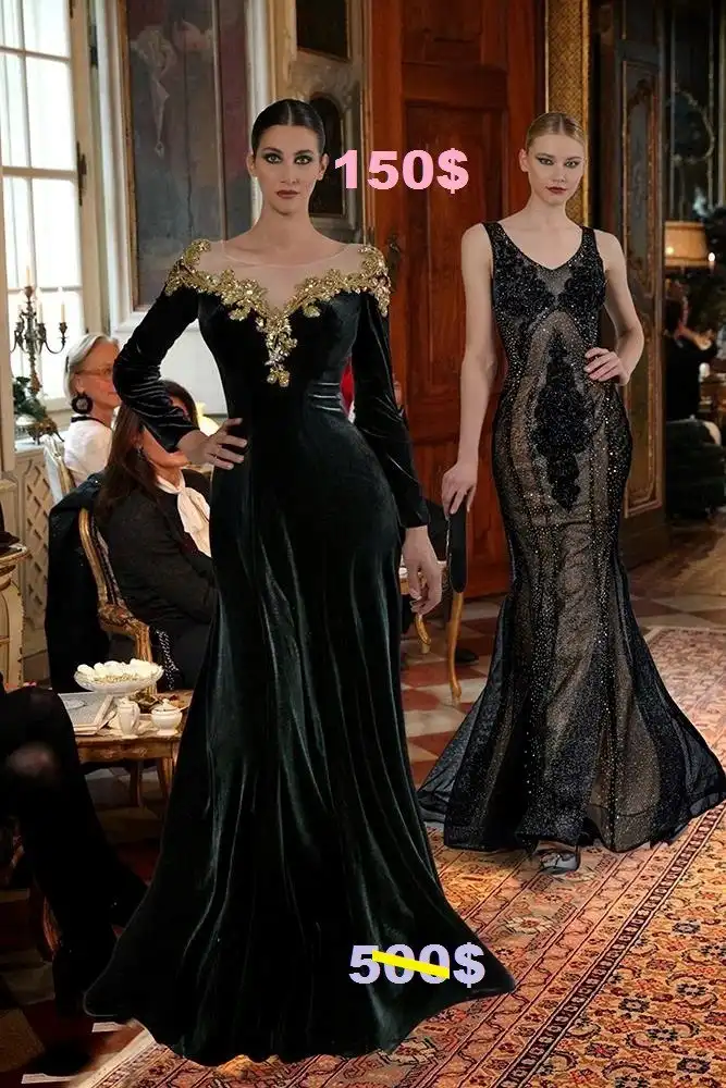 Бархатное платье Faust Couture France - Платья (Одежда) в Москва