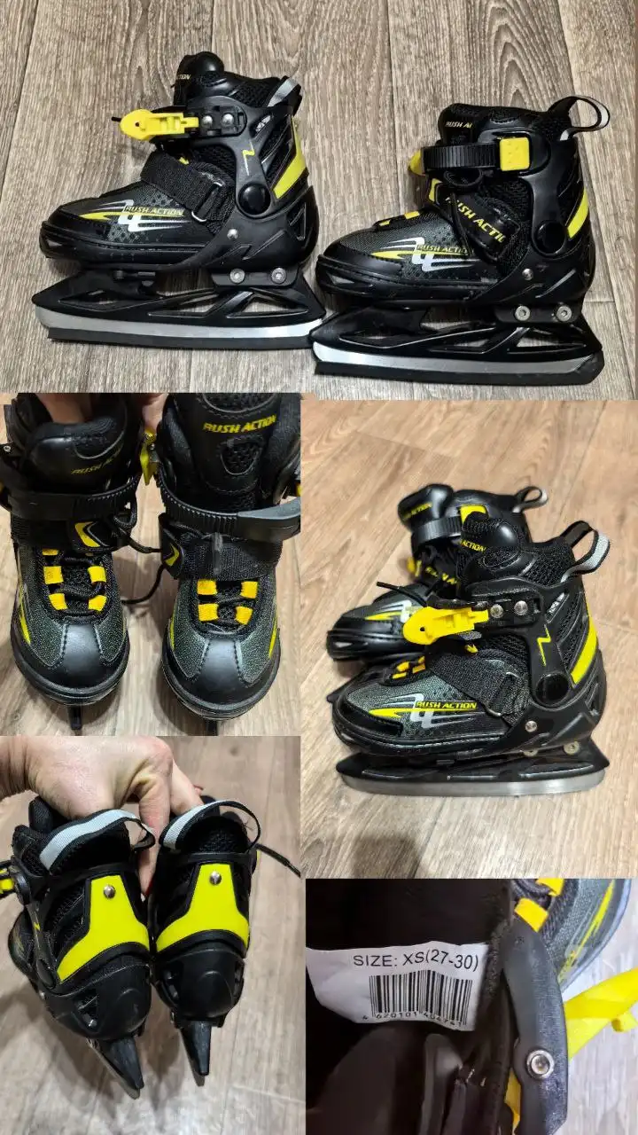 Коньки раздвижные размер 27-30 в состоянии новых