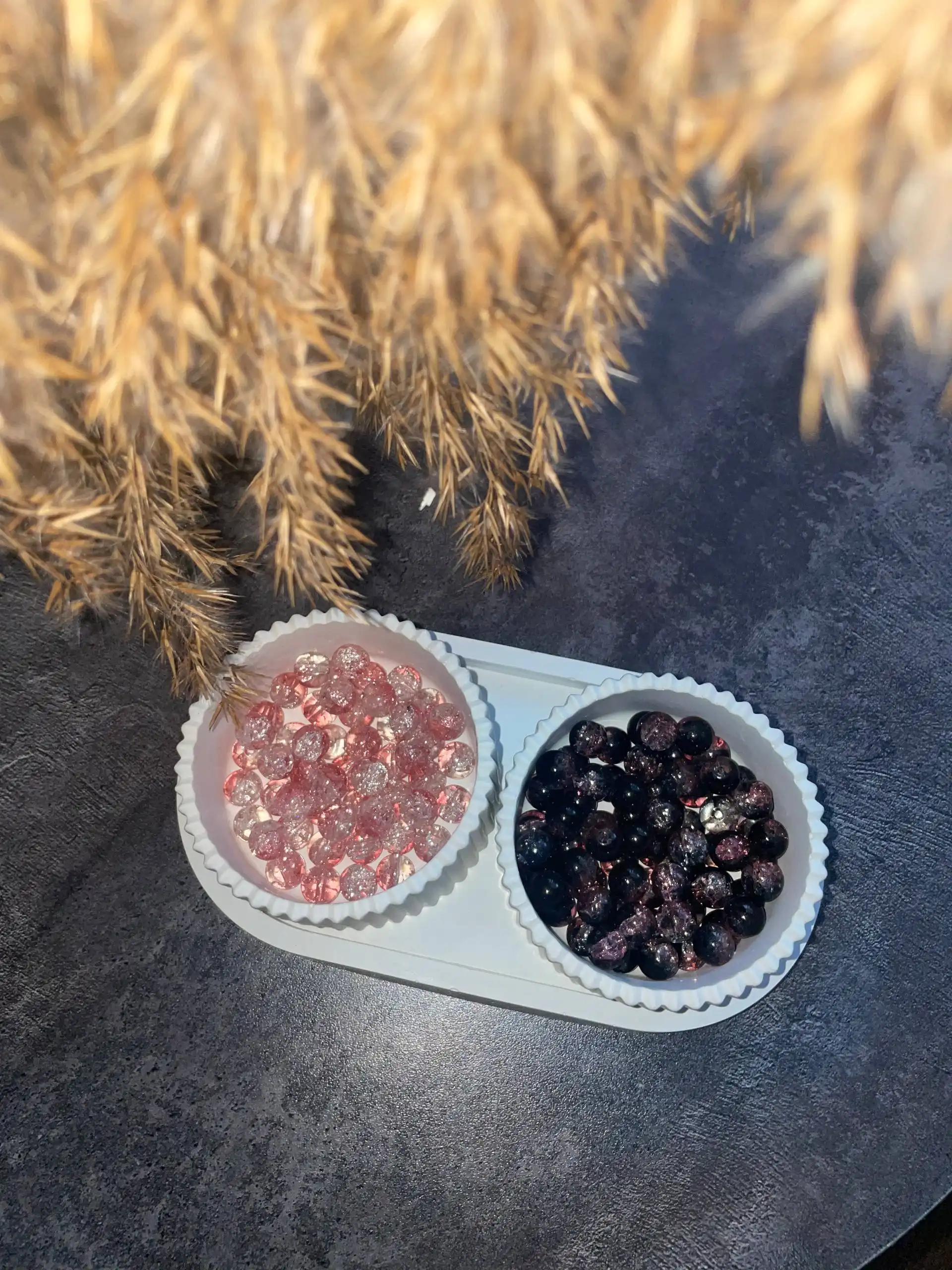 Продам бусины для рукоделия из сахарного кварца и мрамора