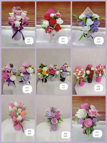 Ароматные букетики из мыла ручной работы - Рукоделие в Шелехов