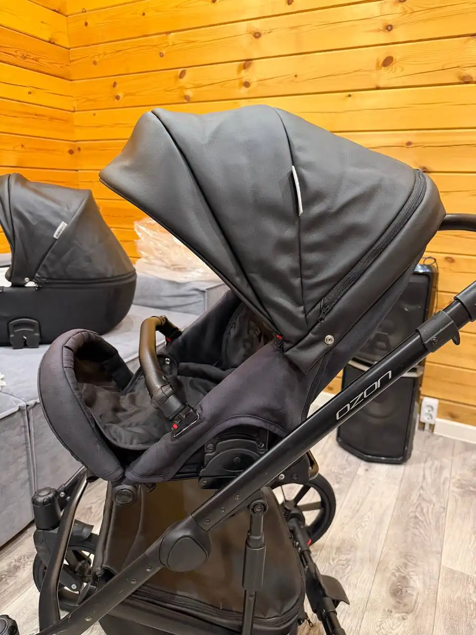 Коляска Riko Ozon black 2 в 1 с полным комплектом - Коляски (Товары для детей) в Иркутск