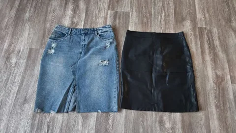 Продажа юбок джинсовой и кожаной размера 48 - частное объявление в Шелехов