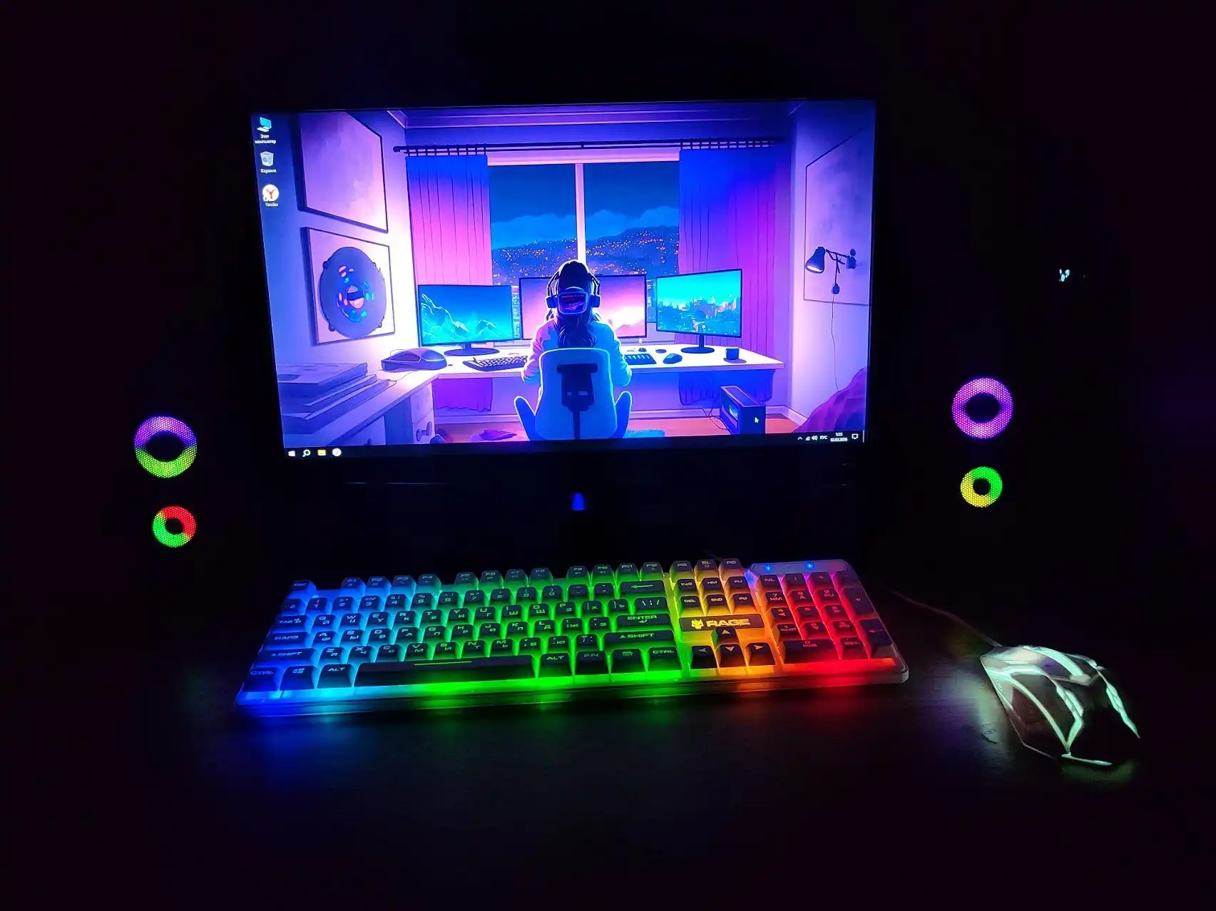 Продам игровой компьютер в сборе с монитором LG - Компьютеры (Электроника) в Иркутск