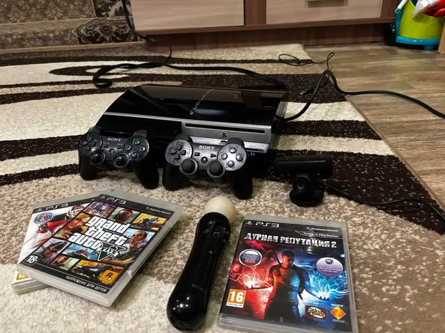 Продажа игровой приставки PS3 с прошивкой и комплектом - Батареи и аккумуляторы в Иркутск
