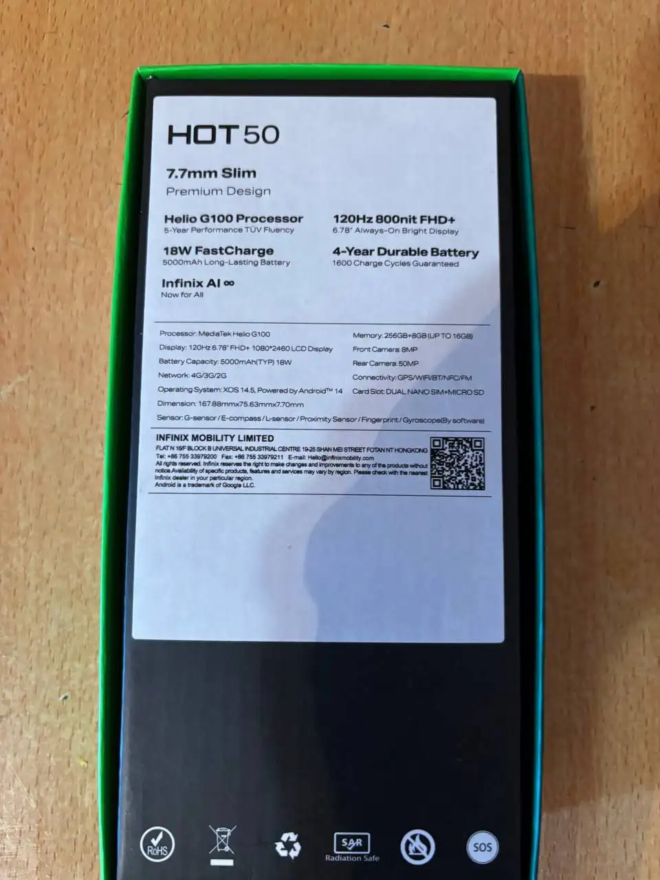 Продам телефон Infinix HOT 50 с чехлом - Телефоны (Электроника) в Иркутск