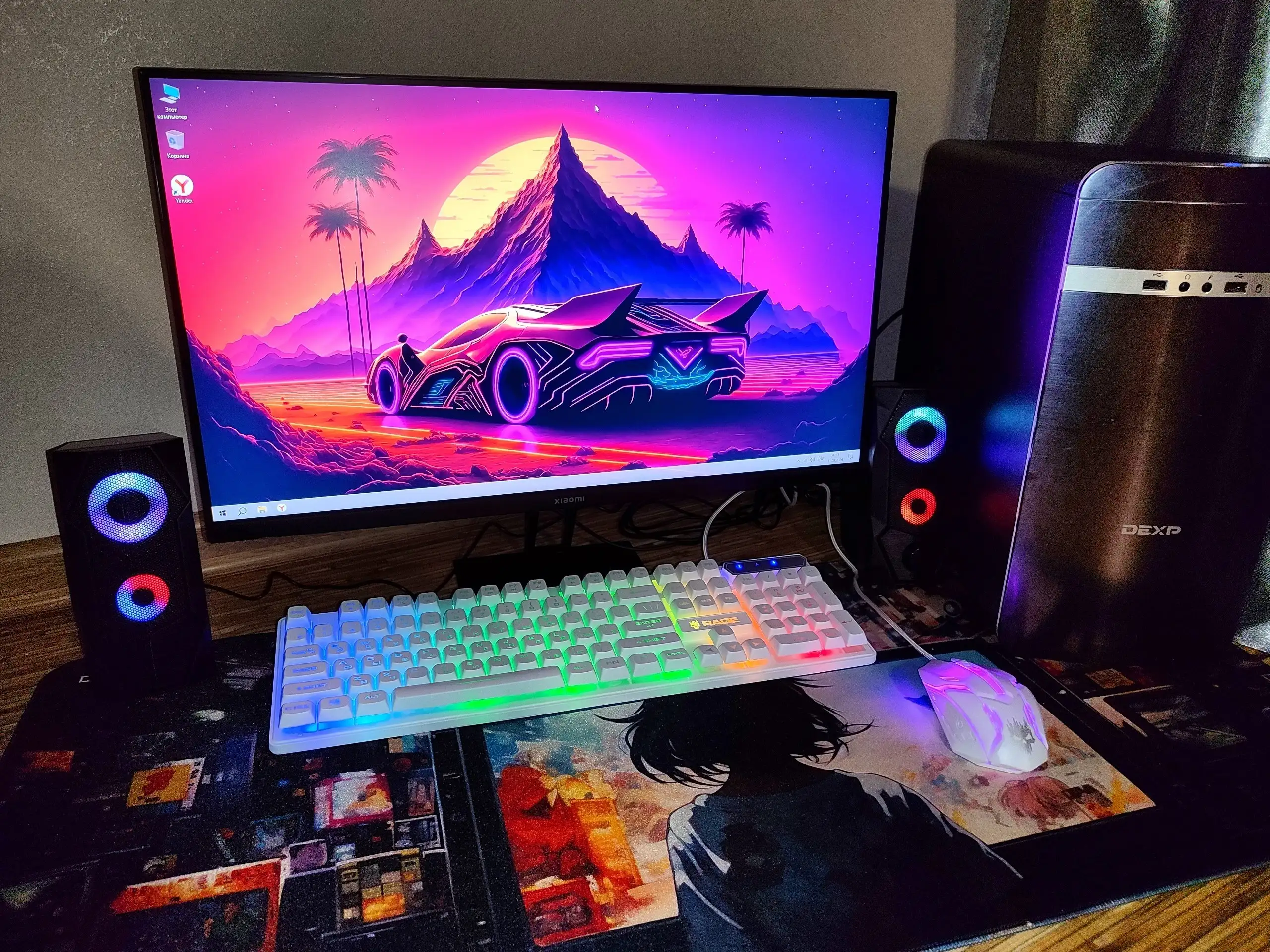 Продам современный игровой компьютер в сборе с монитором Xiaomi - Компьютеры (Электроника) в Иркутск